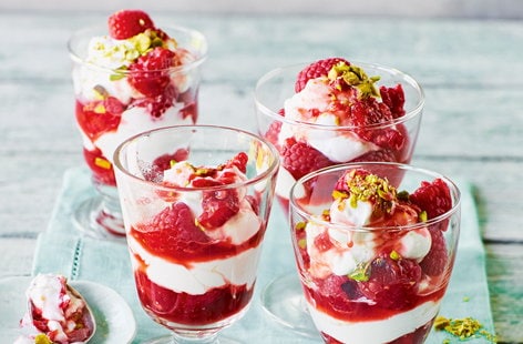 Image of "Raspberry coconut parfait"