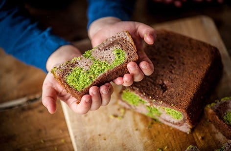 Frances Atkins' three-colour cake