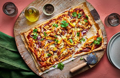 Image of "Chicken fajita pizza"
