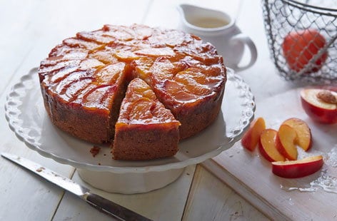 Image of "Nectarine upside-down cake "