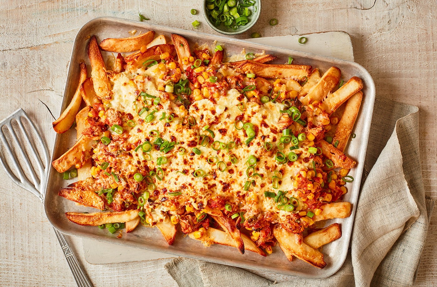 Tuna melt loaded chips