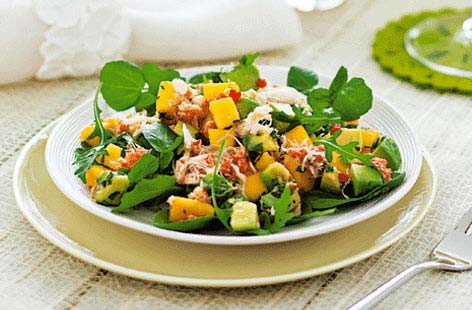Image of "Crab, mango and avocado salad"