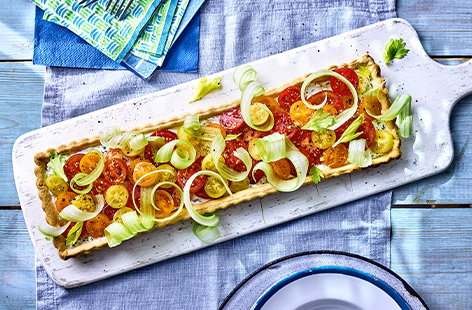Image of "Virgin 'Bloody Mary' tart"