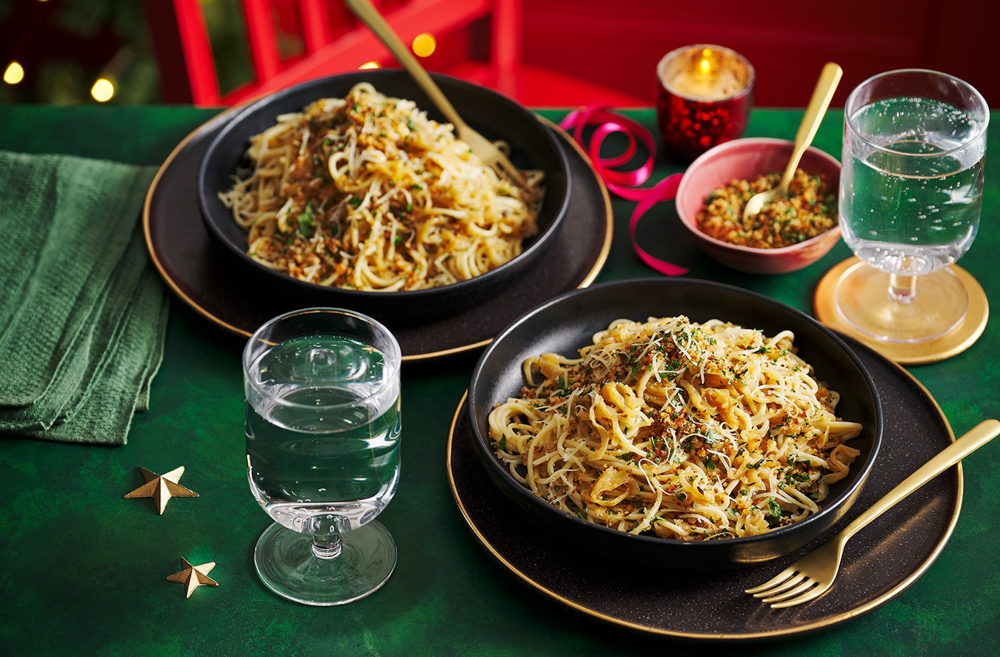 French onion spaghetti