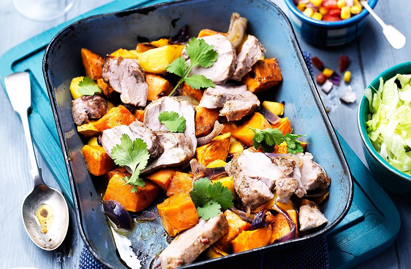 Jamaican pork tray roast