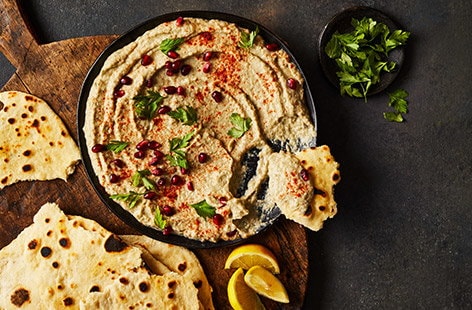 Image of "Air-fryer baba ganoush and flatbreads"