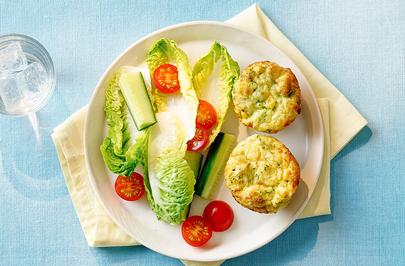 Courgette and egg muffins