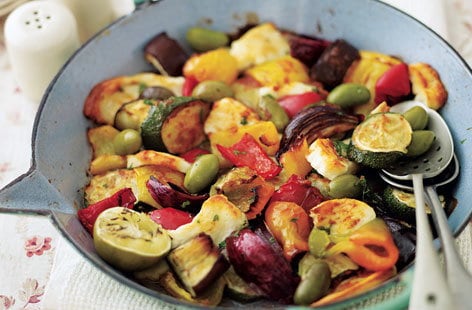 Image of "Moroccan vegetables with halloumi"