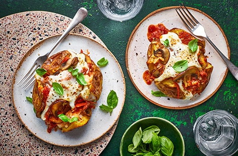 Image of "Pepperoni pizza jacket potatoes"