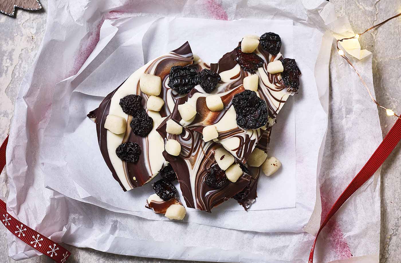 Cherry Bakewell bark