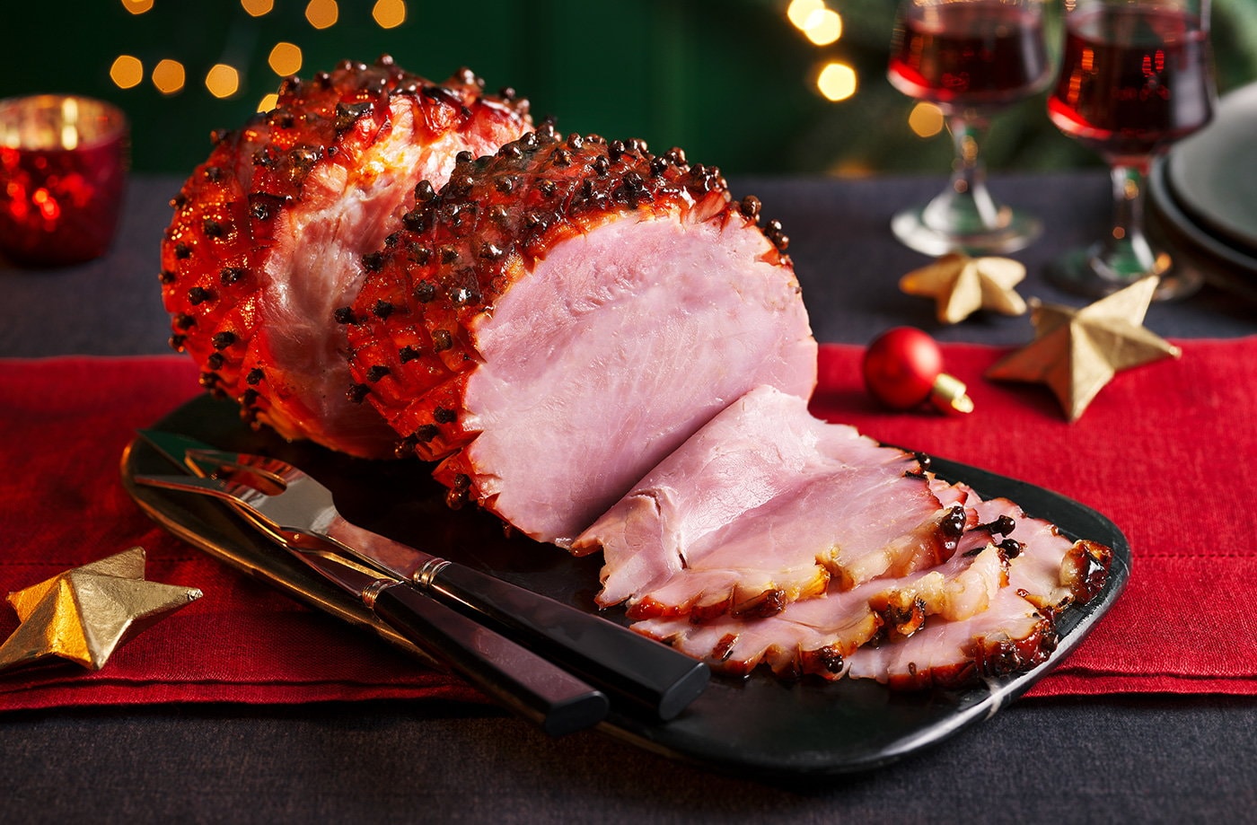 Spiced marmalade glazed gammon