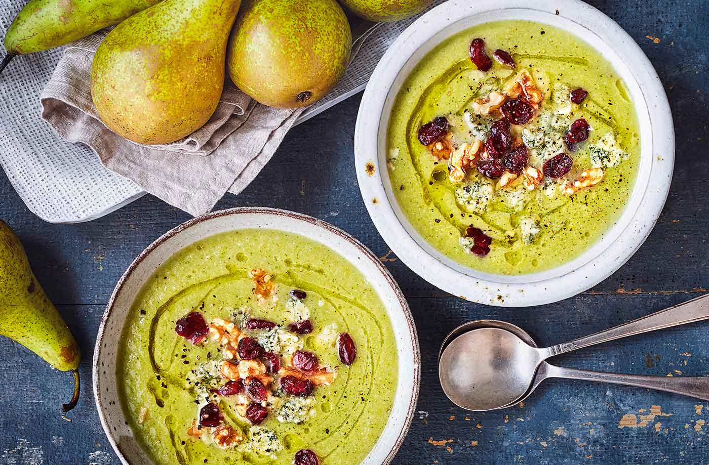 Pear and broccoli soup
