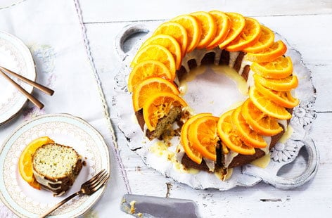 Image of "Orange and poppy seed ring"