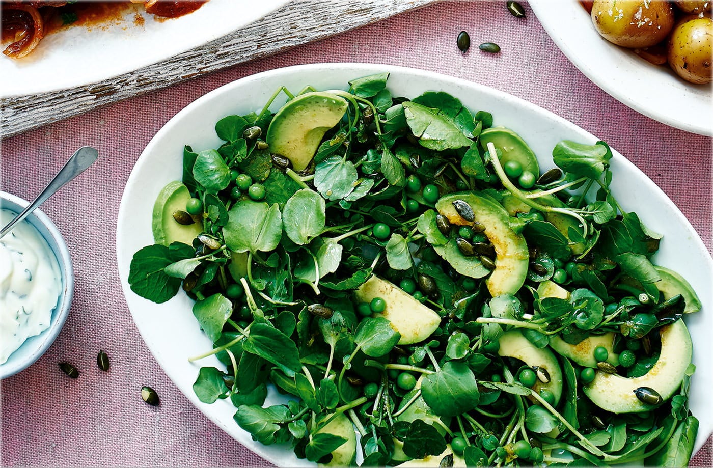 Avocado and pea salad