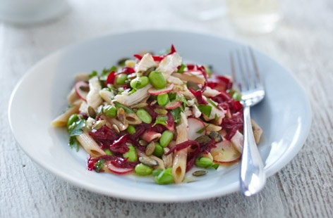 Image of "Super food chicken pasta salad"
