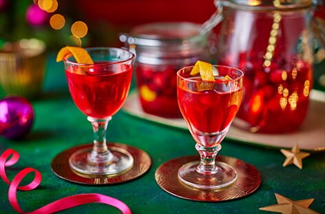 Image of "Cranberry and clementine gin"