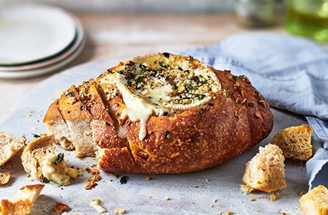 Image of "Baked Camembert in sourdough"