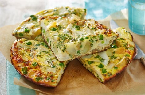 Image of "Chunky kedgeree frittata with new potatoes"