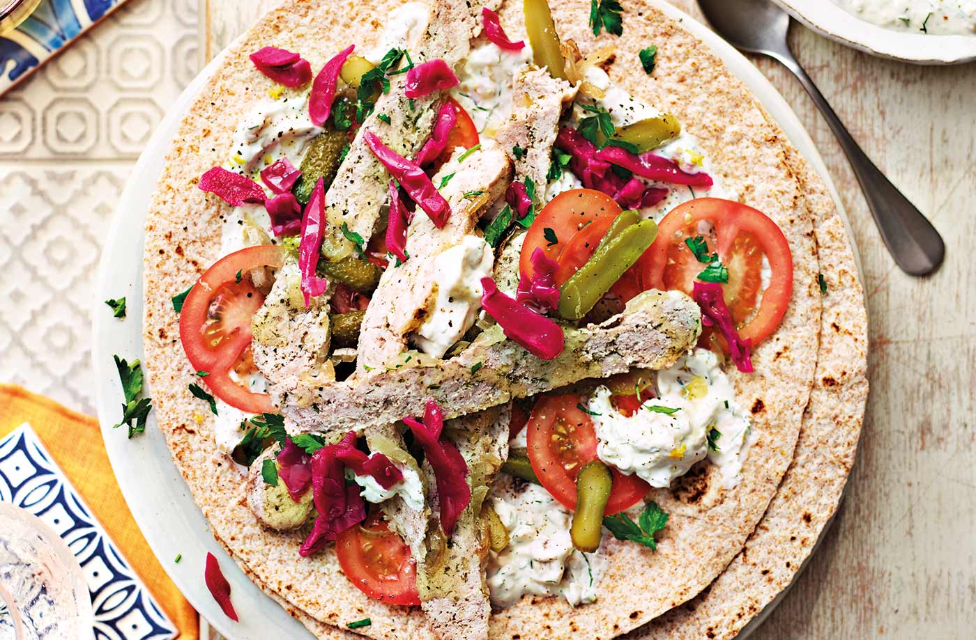 Homemade healthy wraps