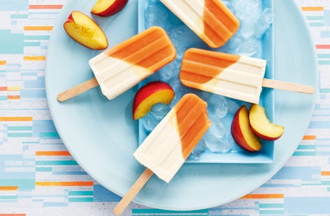Image of "Roasted nectarine and miso pops"