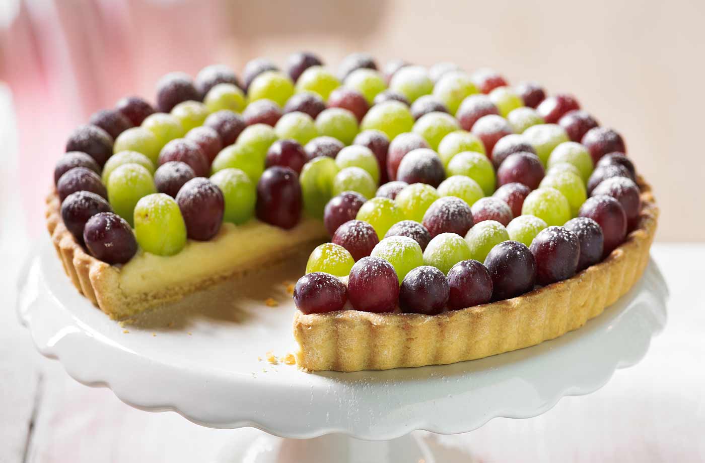 Citrus grape tart