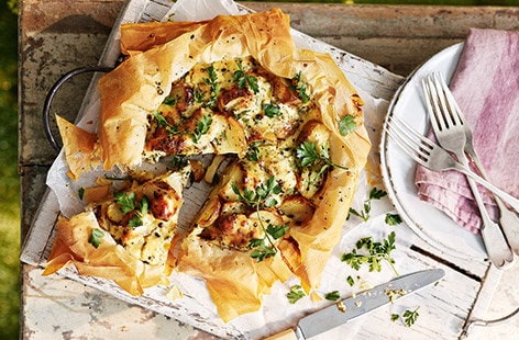 Image of "Potato and goat’s cheese tart"