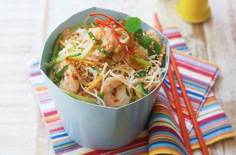 Image of "Chilli and sesame prawn noodle salad"