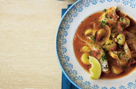 Image of "Smoky fish stew with lemon and parsley"