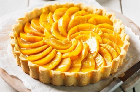 Image of "Peach caramel tart"