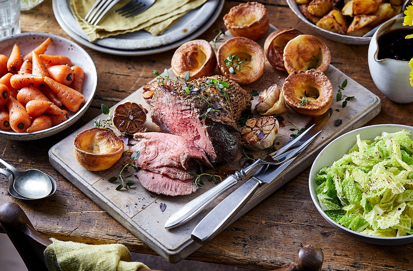 Roast beef with all the trimmings