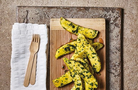 Image of "Pineapple with mint"