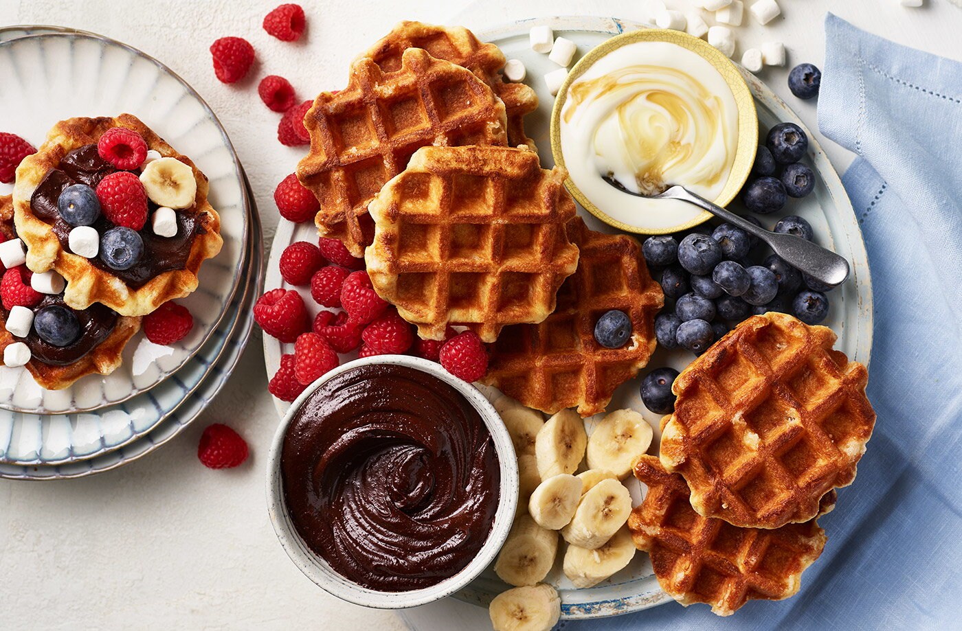 Waffle brunch board