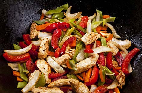 Stir-fried chicken