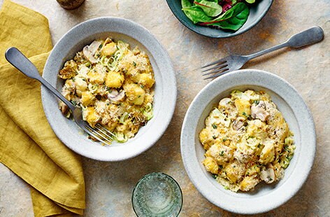 Image of "Roasted gnocchi and leek bake"