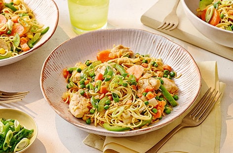 Image of "Chicken peanut satay noodles "