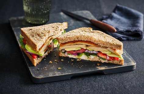 Image of "Leftover vegan turkey sandwich"