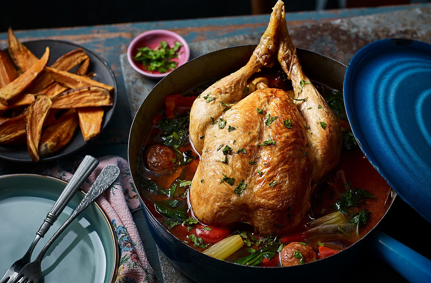 Pot-roast chicken