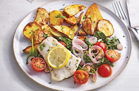 Image of "Mediterranean fish traybake"