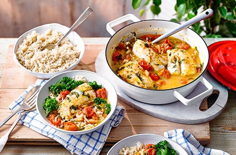 Image of "Mediterranean tomato fish stew "