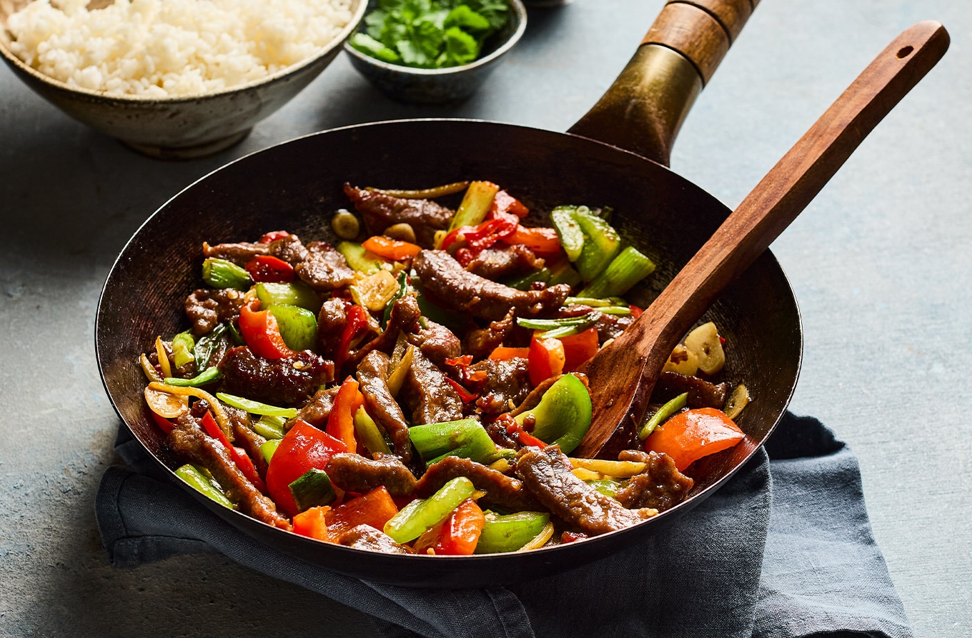 'Mongolian' stir-fry beef