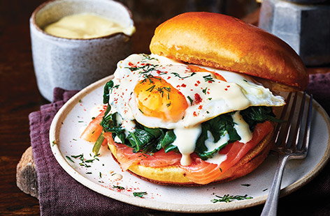 Image of "Brioche breakfast stack"