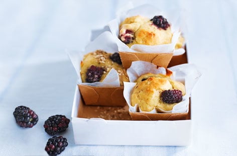 Image of "Blackberry and apple muffins"