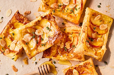 Image of "Upside-down apple and honey tarts"