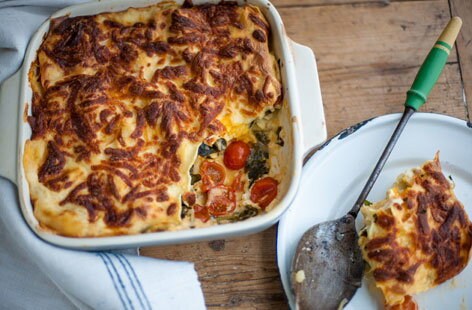 Image of "Andy Waters’ ricotta and curly kale lasagne"