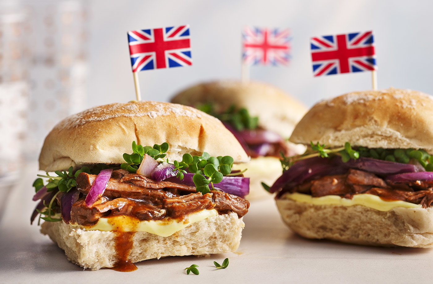 Roast beef sliders