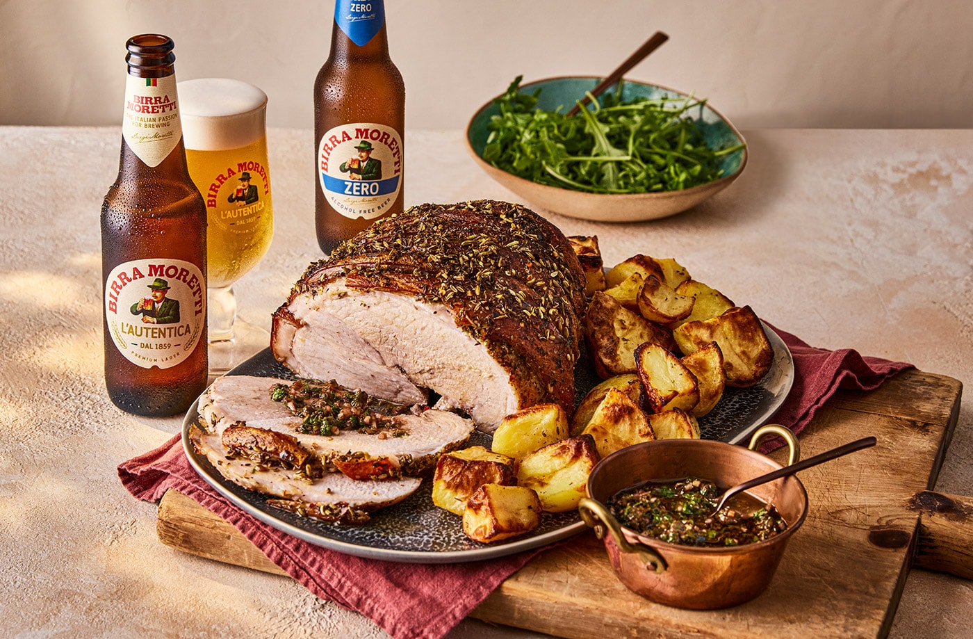 Slow-roasted Tuscan pork