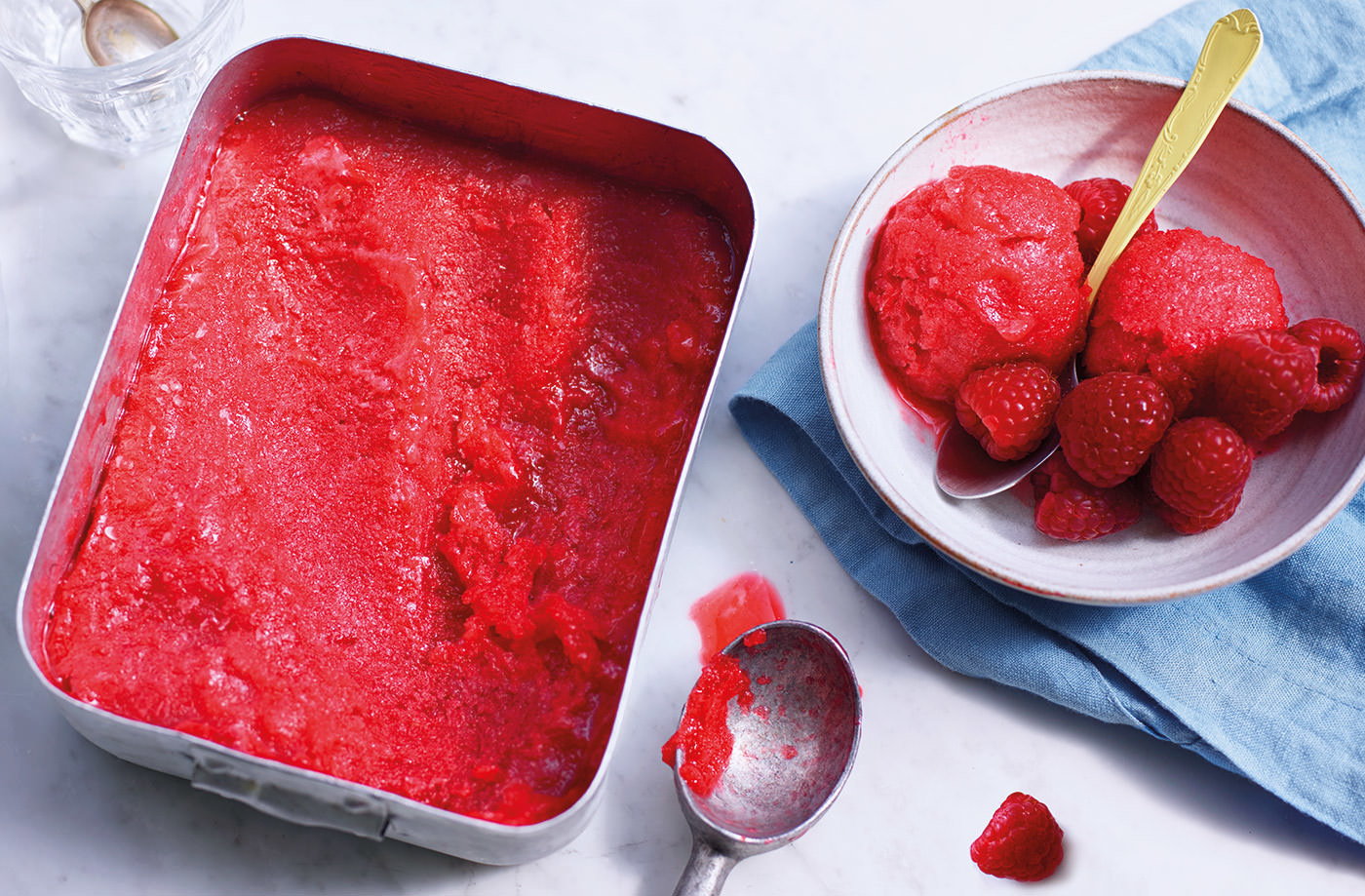 Raspberry sorbet