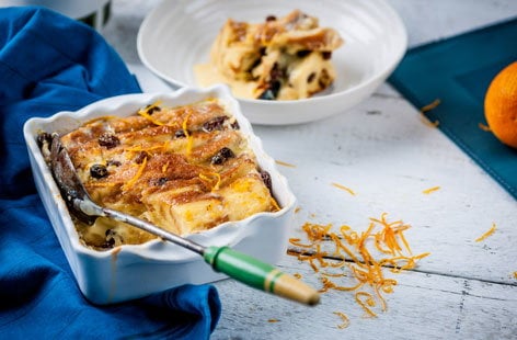 Image of "Geoffrey Smeddle's brioche and butter pudding"