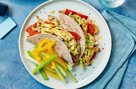 Image of "Chicken and chorizo wraps"