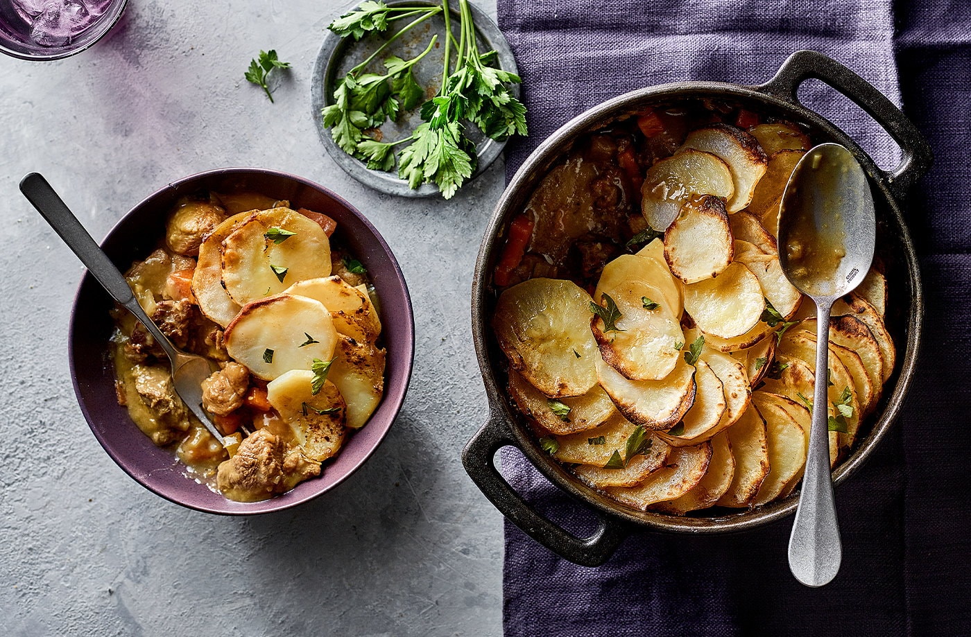 Spiced lamb hotpot